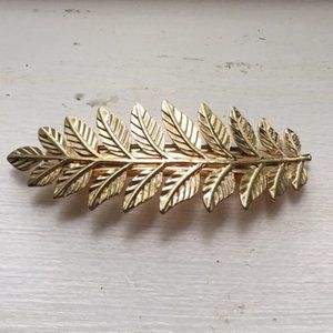 Gold Leaf Hair Clip